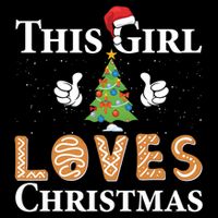 This Girl Loves Christmas Toddler Sweatshirt
