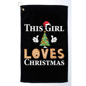 This Girl Loves Christmas Platinum Collection Golf Towel