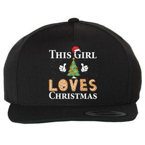 This Girl Loves Christmas Wool Snapback Cap