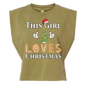 This Girl Loves Christmas Garment-Dyed Women's Muscle Tee