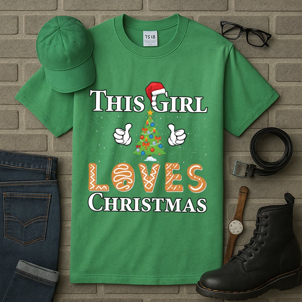 This Girl Loves Christmas Tall T-Shirt