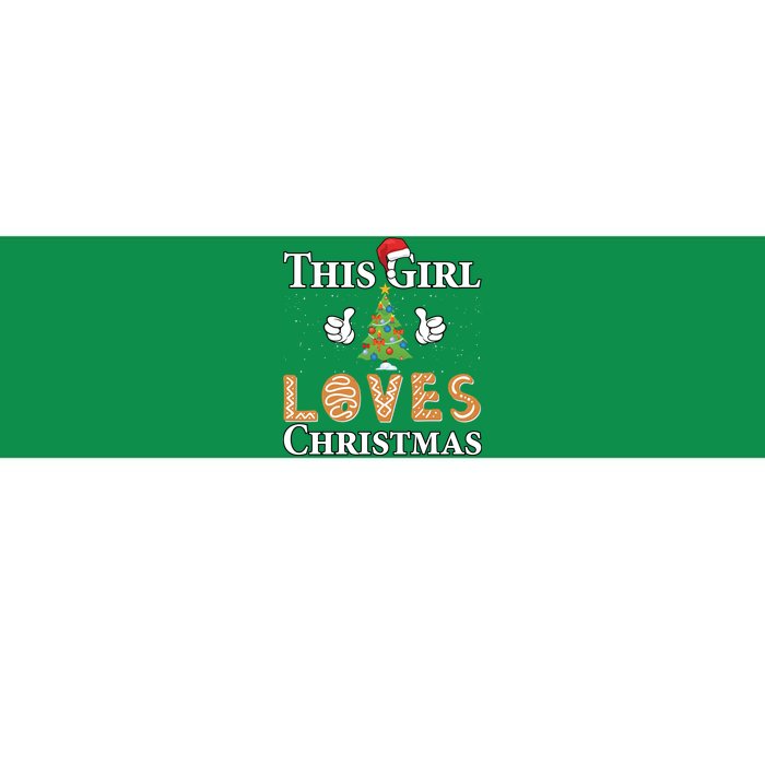 This Girl Loves Christmas Bumper Sticker