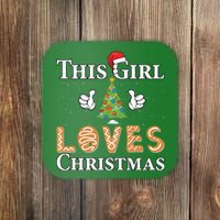 This Girl Loves Christmas Coaster