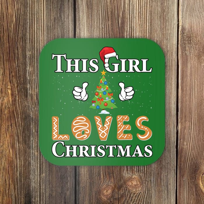 This Girl Loves Christmas Coaster