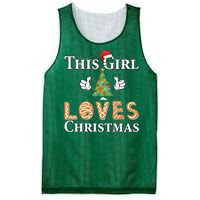 This Girl Loves Christmas Mesh Reversible Basketball Jersey Tank