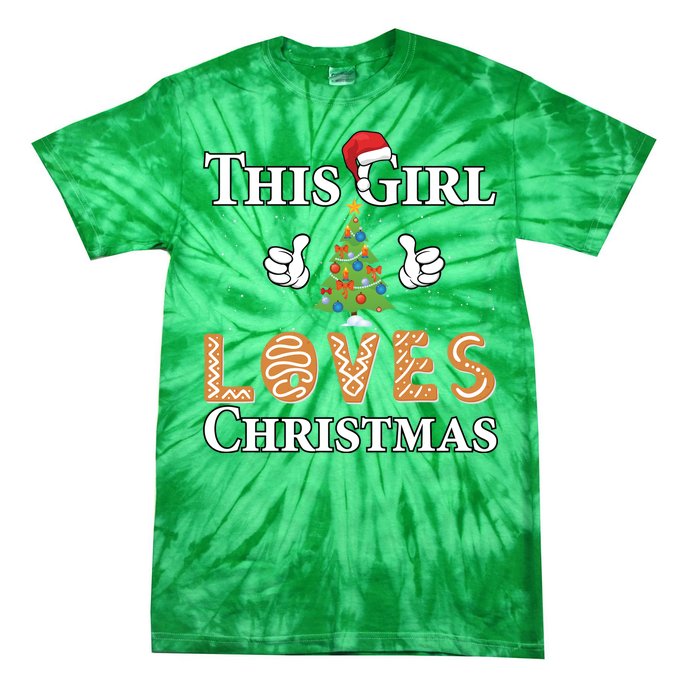 This Girl Loves Christmas Tie-Dye T-Shirt