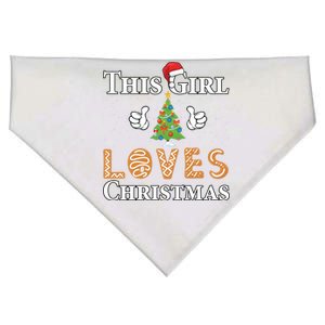 This Girl Loves Christmas USA-Made Doggie Bandana