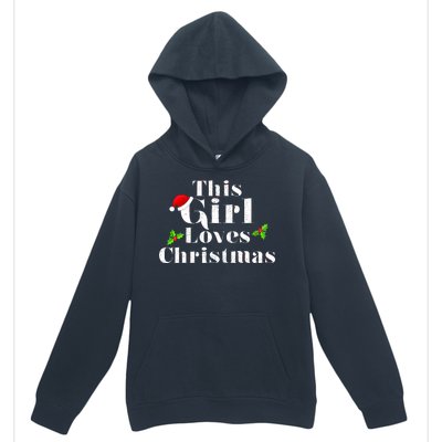 This Girl Loves Christmas Cute Urban Pullover Hoodie