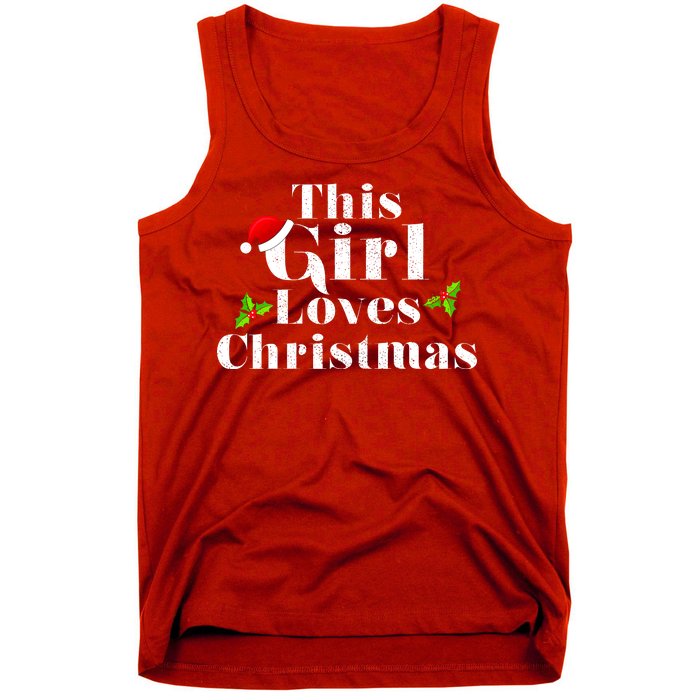 This Girl Loves Christmas Cute Tank Top