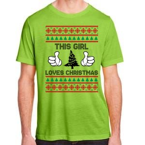 This Girl Loves Christmas Ugly Christmas Adult ChromaSoft Performance T-Shirt