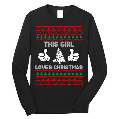 This Girl Loves Christmas Ugly Christmas Long Sleeve Shirt