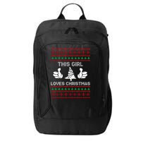 This Girl Loves Christmas Ugly Christmas City Backpack