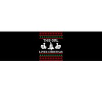 This Girl Loves Christmas Ugly Christmas Bumper Sticker