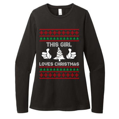 This Girl Loves Christmas Ugly Christmas Womens CVC Long Sleeve Shirt