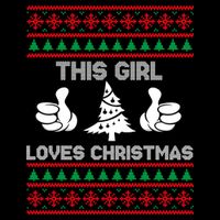 This Girl Loves Christmas Ugly Christmas 16 in Basic Backpack