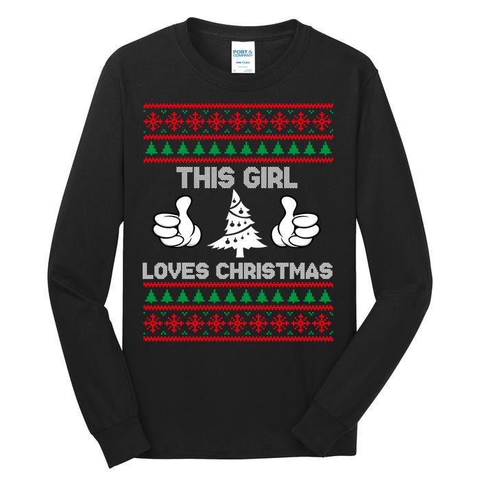 This Girl Loves Christmas Ugly Christmas Tall Long Sleeve T-Shirt