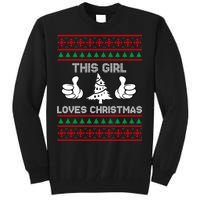 This Girl Loves Christmas Ugly Christmas Tall Sweatshirt