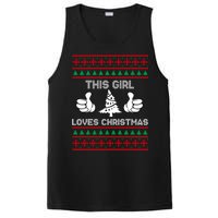 This Girl Loves Christmas Ugly Christmas PosiCharge Competitor Tank