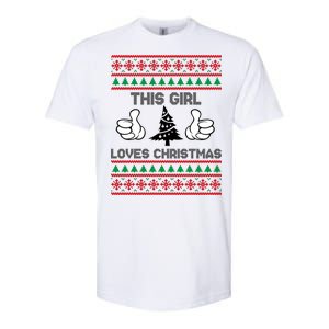 This Girl Loves Christmas Ugly Christmas Softstyle CVC T-Shirt