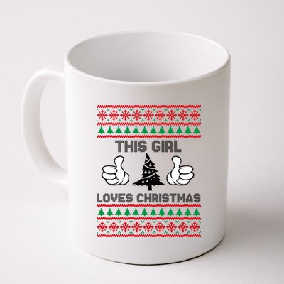 This Girl Loves Christmas Ugly Christmas Coffee Mug