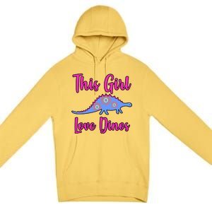 This Girl Loves Dino Premium Pullover Hoodie