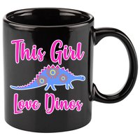 This Girl Loves Dino 11oz C Handle Ceramic Mug