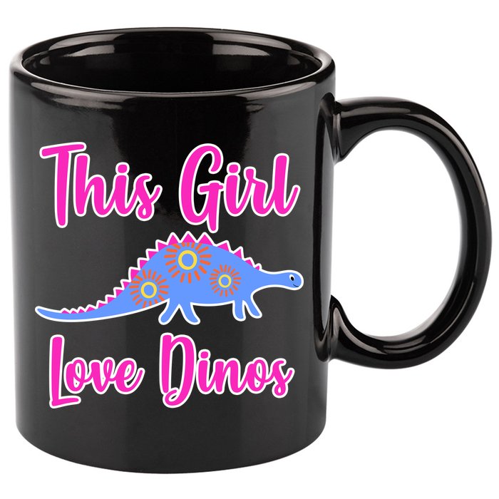 This Girl Loves Dino 11oz C Handle Ceramic Mug