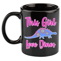 This Girl Loves Dino 11oz C Handle Ceramic Mug