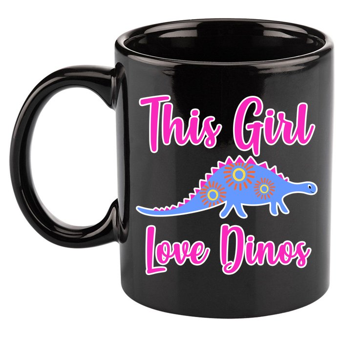 This Girl Loves Dino 11oz C Handle Ceramic Mug