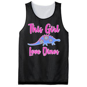 This Girl Loves Dino Mesh Reversible Basketball Jersey Tank