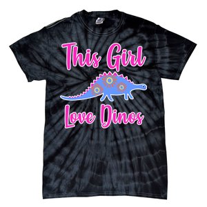 This Girl Loves Dino Tie-Dye T-Shirt