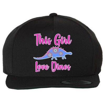 This Girl Loves Dino Wool Snapback Cap