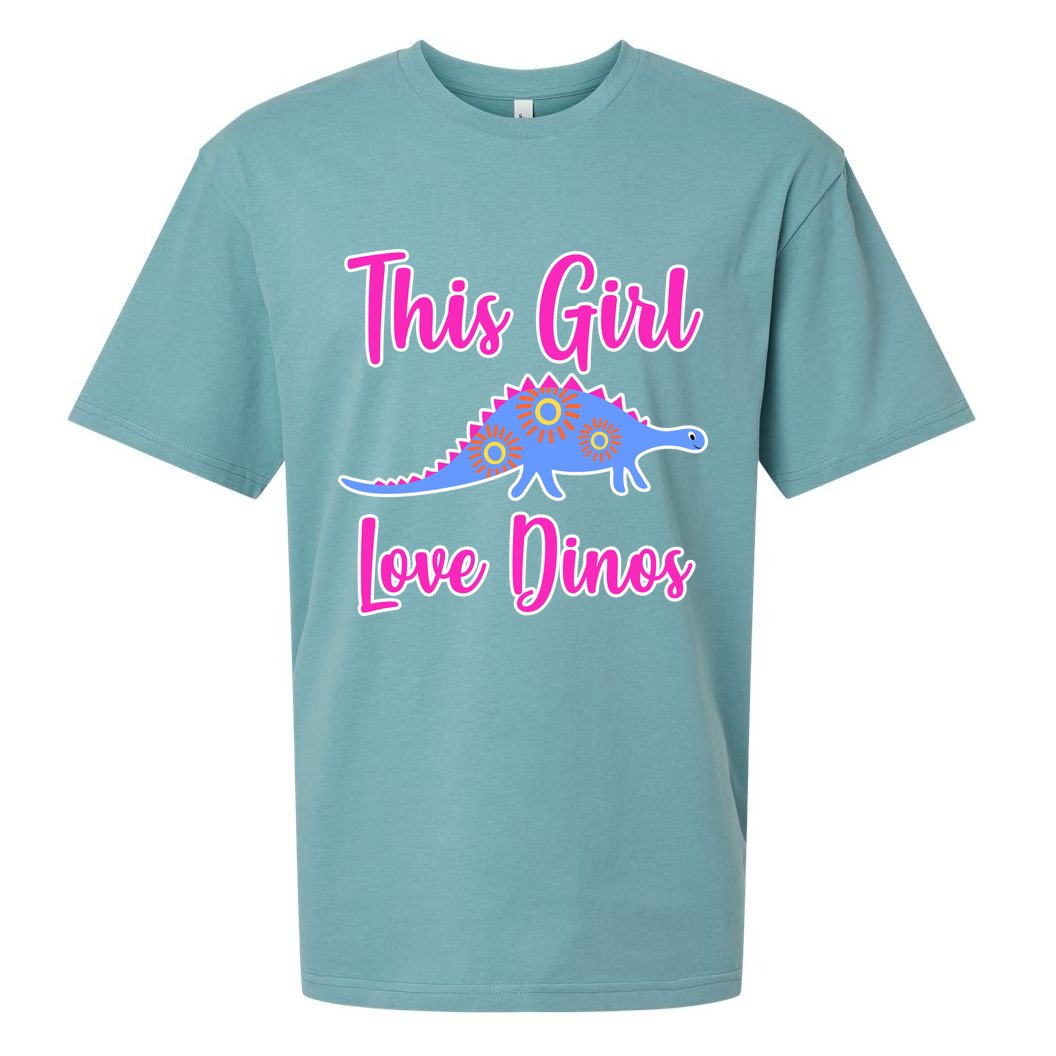 This Girl Loves Dino Sueded Cloud Jersey T-Shirt