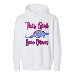 This Girl Loves Dino Garment-Dyed Fleece Hoodie