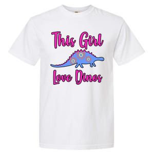 This Girl Loves Dino Garment-Dyed Heavyweight T-Shirt