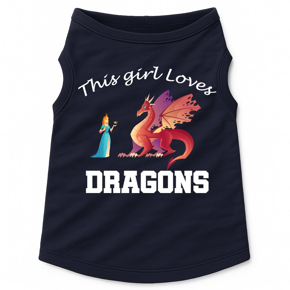 This Girl Loves Dragons Doggie Tank