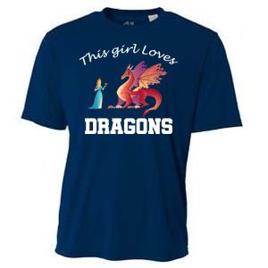 This Girl Loves Dragons Cooling Performance Crew T-Shirt