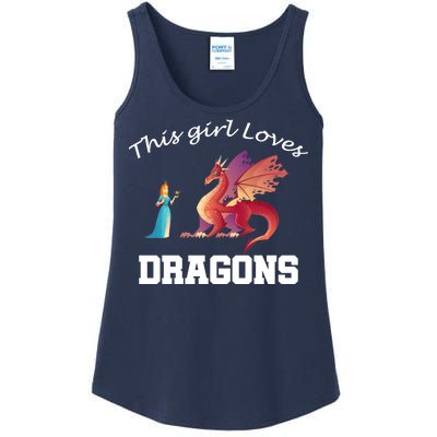 This Girl Loves Dragons Ladies Essential Tank