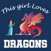 This Girl Loves Dragons 16 in Basic Backpack