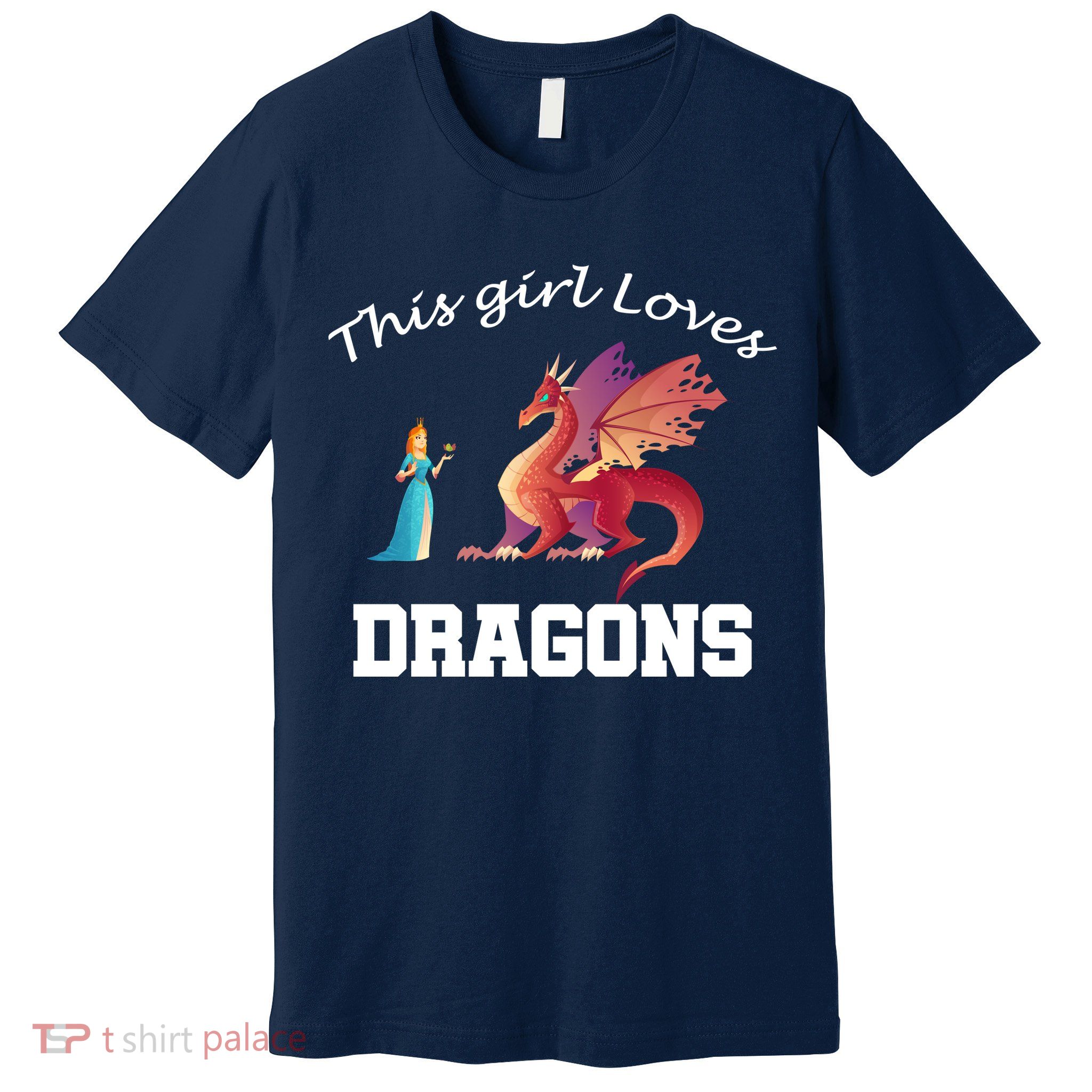 This Girl Loves Dragons Premium T-Shirt