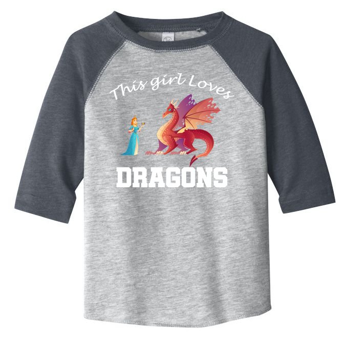 This Girl Loves Dragons Toddler Fine Jersey T-Shirt