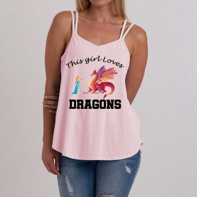 This Girl Loves Dragons Women's Strappy Tank