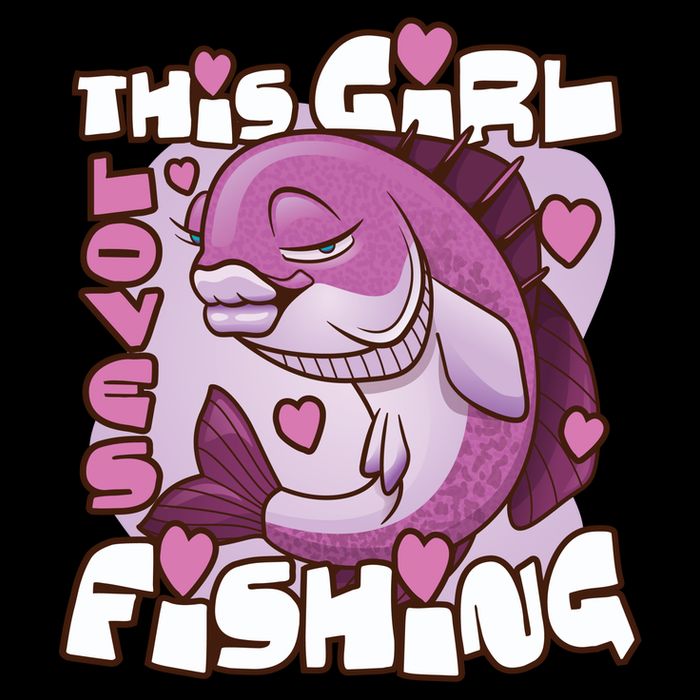This Girl Loves Fishing Performance Shirt