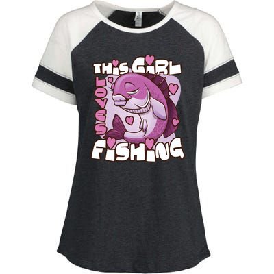 This Girl Loves Fishing Enza Ladies Jersey Colorblock Tee