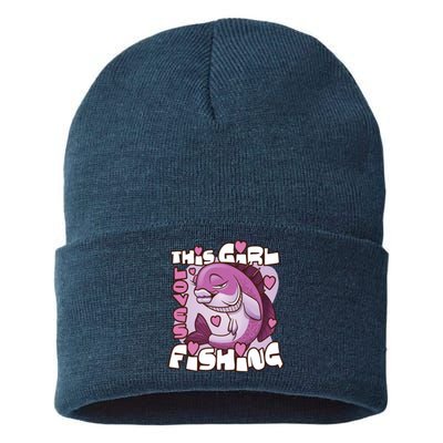 This Girl Loves Fishing Sustainable Knit Beanie