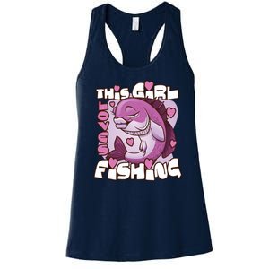 This Girl Loves Fishing Women's Racerback Tank