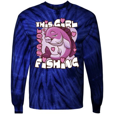 This Girl Loves Fishing Tie-Dye Long Sleeve Shirt