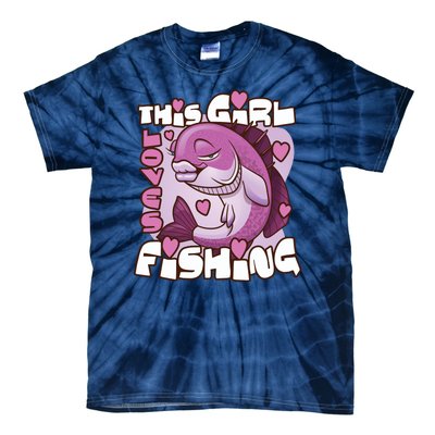 This Girl Loves Fishing Tie-Dye T-Shirt