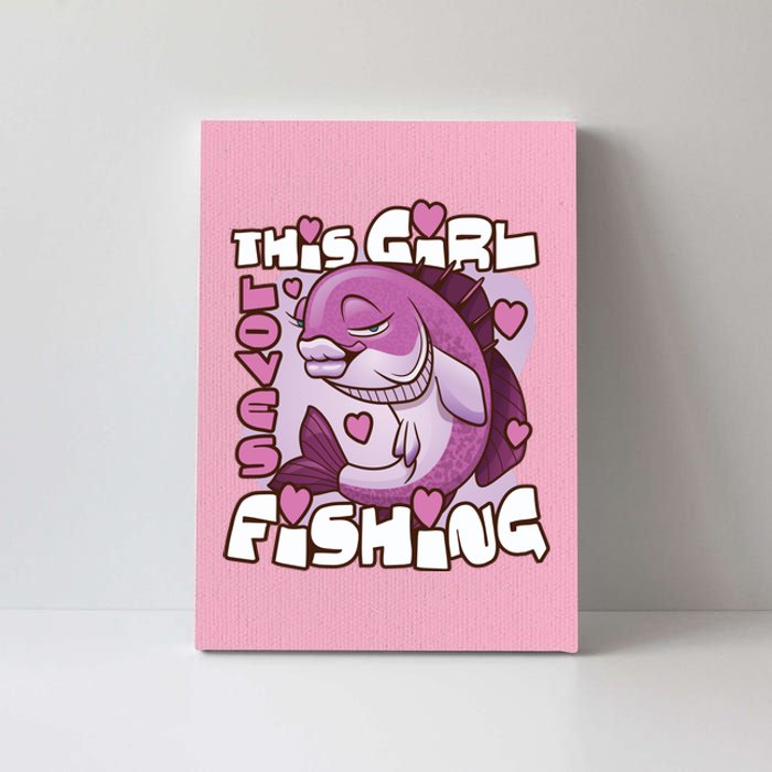 This Girl Loves Fishing Canvas