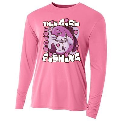 This Girl Loves Fishing Cooling Performance Long Sleeve Crew